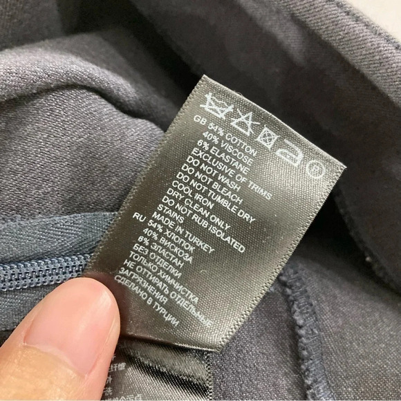 Reiss Drak Gray Comfy Stretchy Pull-on Pants Size 4 - Picture 7 of 11